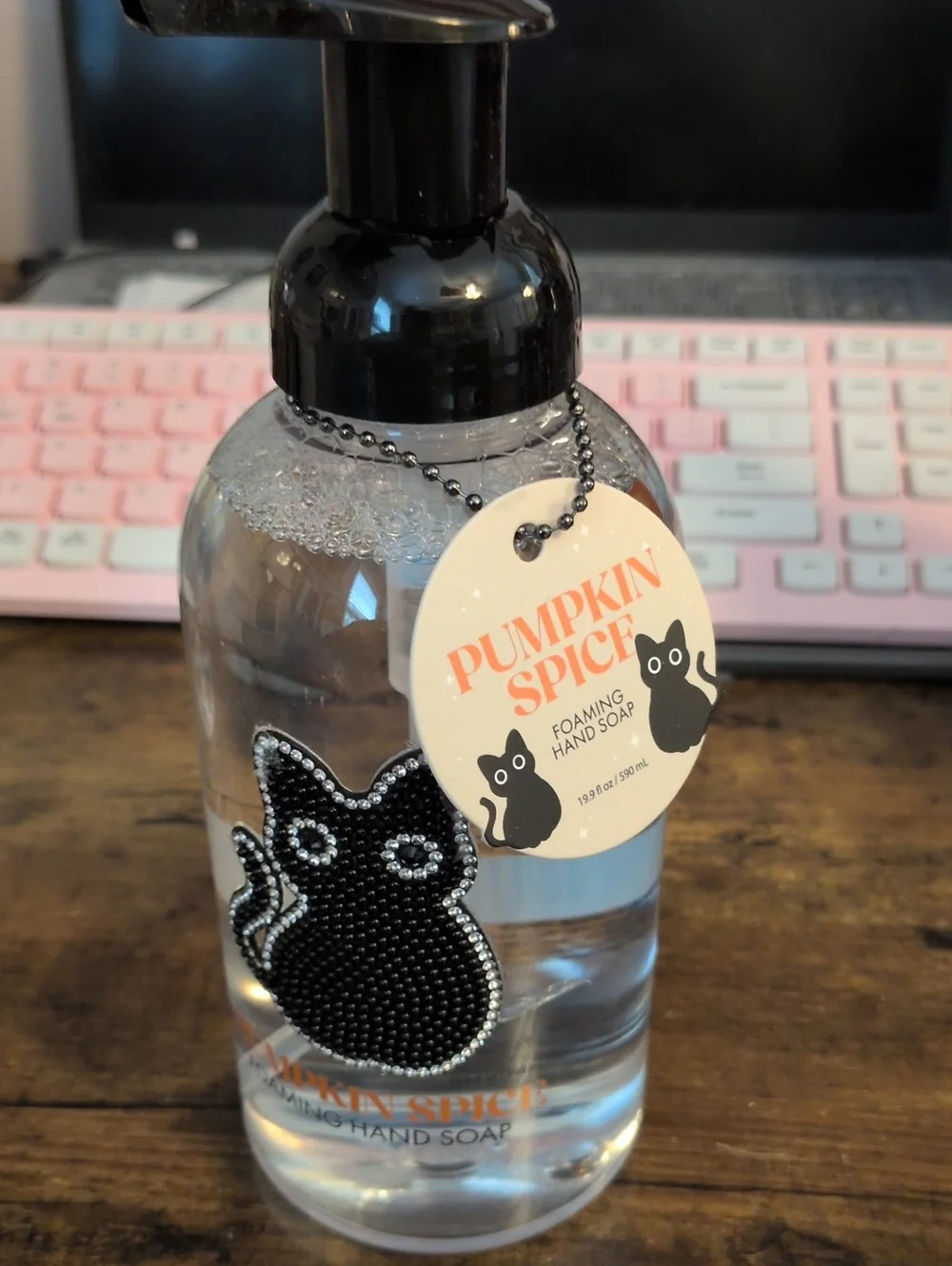 Pumpkin Spice Foaming Hand Soap - Black Cat Design